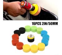 Essential For Car Detailing Tool Kit with 16pcs Sponge Polishing Pads, Size of 2 Inch for Precision Work