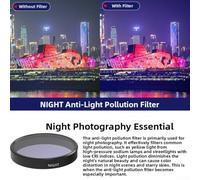 Essential For DJI OsmoNano Filter Kit with ND8, ND16, ND32, ND64, UV, CPL, STAR, and NIGHT Filters for Improved Light Control and Vivid Outdoor Photography (D)