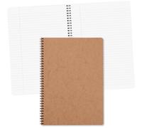 Clairefontaine 78145C Collection Age Bag Tobacco Spiral Notebook - A4 21x29,7 cm - 100 Lined Pages with Margin - 90 g White Paper - Glossy Cardboard Cover Grain Leather
