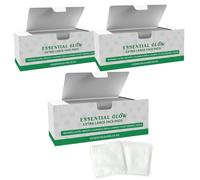 Essential Glow Feel The Purity Of Nature Xl Cotton Wool Face Pads, Triple Layered, Ultra Smooth, Durable, 60 Count In White White 3 Pack