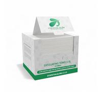 Essential Glow Feel The Purity Of Nature Xl Disposable Face Towels, Makeup Remover, Ultra Smooth, 100% Biobased In White White 3 Pack