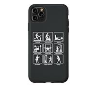 Essential gym exercises infographic Workout Fitness Gym Case for iPhone 11 Pro Max