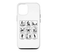 Essential gym exercises infographic Workout Fitness Gym Case for iPhone 12/12 Pro
