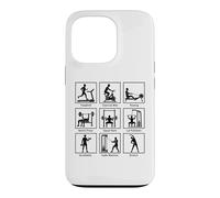 Essential gym exercises infographic Workout Fitness Gym Case for iPhone 13 Pro