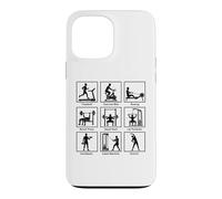 Essential gym exercises infographic Workout Fitness Gym Case for iPhone 13 Pro Max