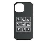 Essential gym exercises infographic Workout Fitness Gym Case for iPhone 13 Pro Max
