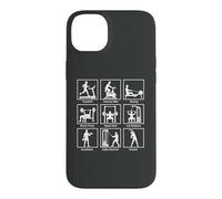 Essential gym exercises infographic Workout Fitness Gym Case for iPhone 14 Plus