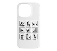 Essential gym exercises infographic Workout Fitness Gym Case for iPhone 14 Pro