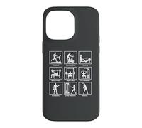 Essential gym exercises infographic Workout Fitness Gym Case for iPhone 14 Pro Max