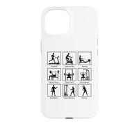 Essential gym exercises infographic Workout Fitness Gym Case for iPhone 15