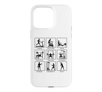 Essential gym exercises infographic Workout Fitness Gym Case for iPhone 15 Pro Max