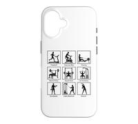 Essential gym exercises infographic Workout Fitness Gym Case for iPhone 16