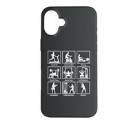 Essential gym exercises infographic Workout Fitness Gym Case for iPhone 16 Plus