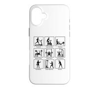 Essential gym exercises infographic Workout Fitness Gym Case for iPhone 16 Plus