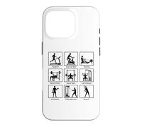 Essential gym exercises infographic Workout Fitness Gym Case for iPhone 16 Pro