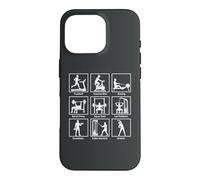 Essential gym exercises infographic Workout Fitness Gym Case for iPhone 16 Pro