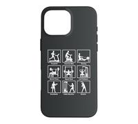 Essential gym exercises infographic Workout Fitness Gym Case for iPhone 16 Pro Max
