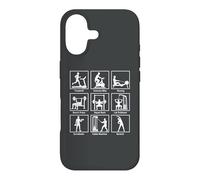 Essential gym exercises infographic Workout Fitness Gym Case for iPhone 17