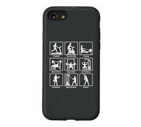 Essential gym exercises infographic Workout Fitness Gym Case for iPhone SE (2020) / 7/8