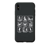 Essential gym exercises infographic Workout Fitness Gym Case for iPhone XS Max