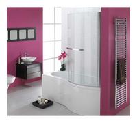 Essential Hampstead P Shaped Shower Bath & Screen 1700 X 900mm Right Hand White