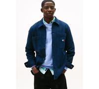 Essential Herringbone Overshirt - male - Tommy Hilfiger - Denim Jackets - Blue - L - Jackets L