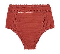 Essential High-Waisted Crochet Bikini Bottoms Terracotta S