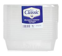 Essential Housewares 10 Food Containers with Lids - 500ml. BPA-Free Leak-Proof Tupperware Lunch Box Meal Prep Containers Reusable. Lunchbox Snack Box Food Storage Containers.