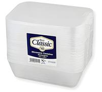 Essential Housewares 10 Food Containers with Lids - 650ml. BPA-Free Leak-Proof Tupperware Lunch Box Meal Prep Containers Reusable. Lunchbox Snack Box Food Storage Containers