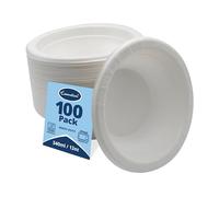 Essential Housewares | 100 White Plastic Bowl | 12oz | Heavy Duty