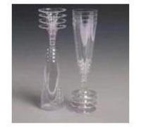 Essential Housewares 96 Clear Plastic Champagne Flutes/Glasses 150ml