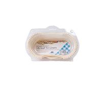 Essential Housewares FP1LOAF Pack of 40 Greaseproof 1lb Loaf Tin Liners, Silicon