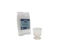 Essential Housewares PL2WINE Pack of 12 Clear 2oz Wine Goblets, Plastic