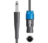 QTX | 6.3mm Mono Jack to SPK Plug Speaker Lead | Black | 12m