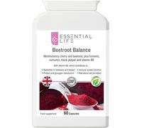 Essential Life Beetroot Balance - Beetroot Capsules High Strength - Beetroot Capsules, with Montmorency cherry - 4500mg