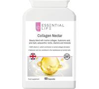 Essential Life Collagen Nectar - Collagen Supplements - with Dyaluronic Acid Pine Bark - Collagen Supplement Capsules - Marine collagen beauty blend