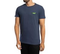 Essential Logo EMB T-Shirt Lauren Navy/Fluro Lime S