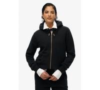 Essential Logo Print Hoodie with Zip Fastening Black