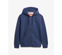 Superdry Essentials Logo Full Zip Sweatshirt Blue S Men