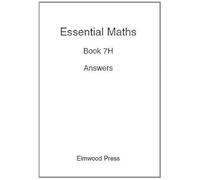 Essential Maths 7H Answers (Packaging may vary)