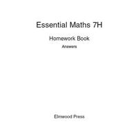 Essential Maths 7H Homework Book Answers
