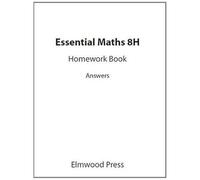 Essential Maths 8H Homework Answers