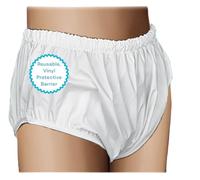 Essential Medical Supply Quik-Sorb Pull On Reusable Vinyl Incontinent Pants - Extra Large Size from 46in to 52in, Durable and Comfortable Vinyl Incontinence Underwear for Adults and Seniors