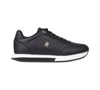 Essential Mixed Texture Panel Trainers - female - Tommy Hilfiger - Sneakers - Black - 4 UK - Shoes 4 UK