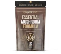 Essential Mushroom Formula 120 | Focus, Cognitive Support, Energy, Immunity, Calm | Lion's Mane, Maitake, Reishi, Shiitake, Chaga & Cordyceps Premium Complex | CLEAN UK GMP | Wellbeing | SPIRIT VITALE