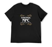 Essential NPC Bot Tabletop RPG Slaying Dragons and Dungeons DND T-Shirt Mens Balck Tees Unisex Shirt XL