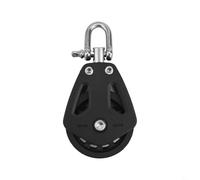 Essential Nylon Pulley Block for Sailing 460kg Load Limit, Suitability for Various Rope Types, Smooth Rotating Design