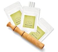 Essential oil Aromatherapy inhaler, smoking cessation inhaler, wooden personal essential oil diffuser, with 3 packs of blank cotton core