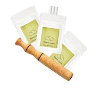 Essential oil Aromatherapy inhaler, smoking cessation inhaler, wooden personal essential oil diffuser, with 3 packs of blank cotton core