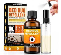 Essential Oil Bed Bug & Dust Mite Repellent - Makes 10L Mouse and Rat Deterrent Spray - Pet & Child Safe, for Beds, Sofas, Carpets, Floors & Fabrics - Spray Included